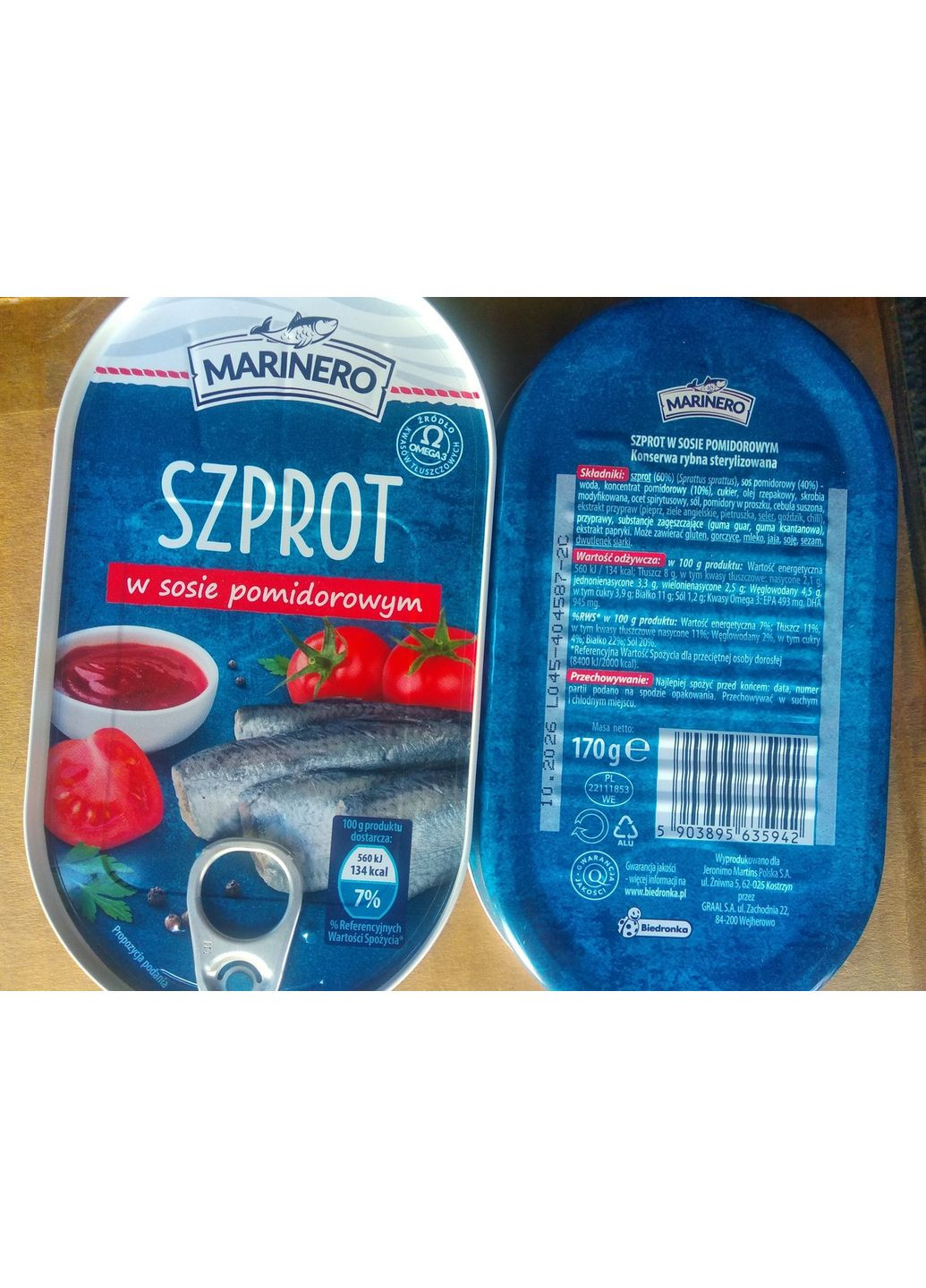 Шпроты в томатном соусе Szprot 170г Marinero (356671508)
