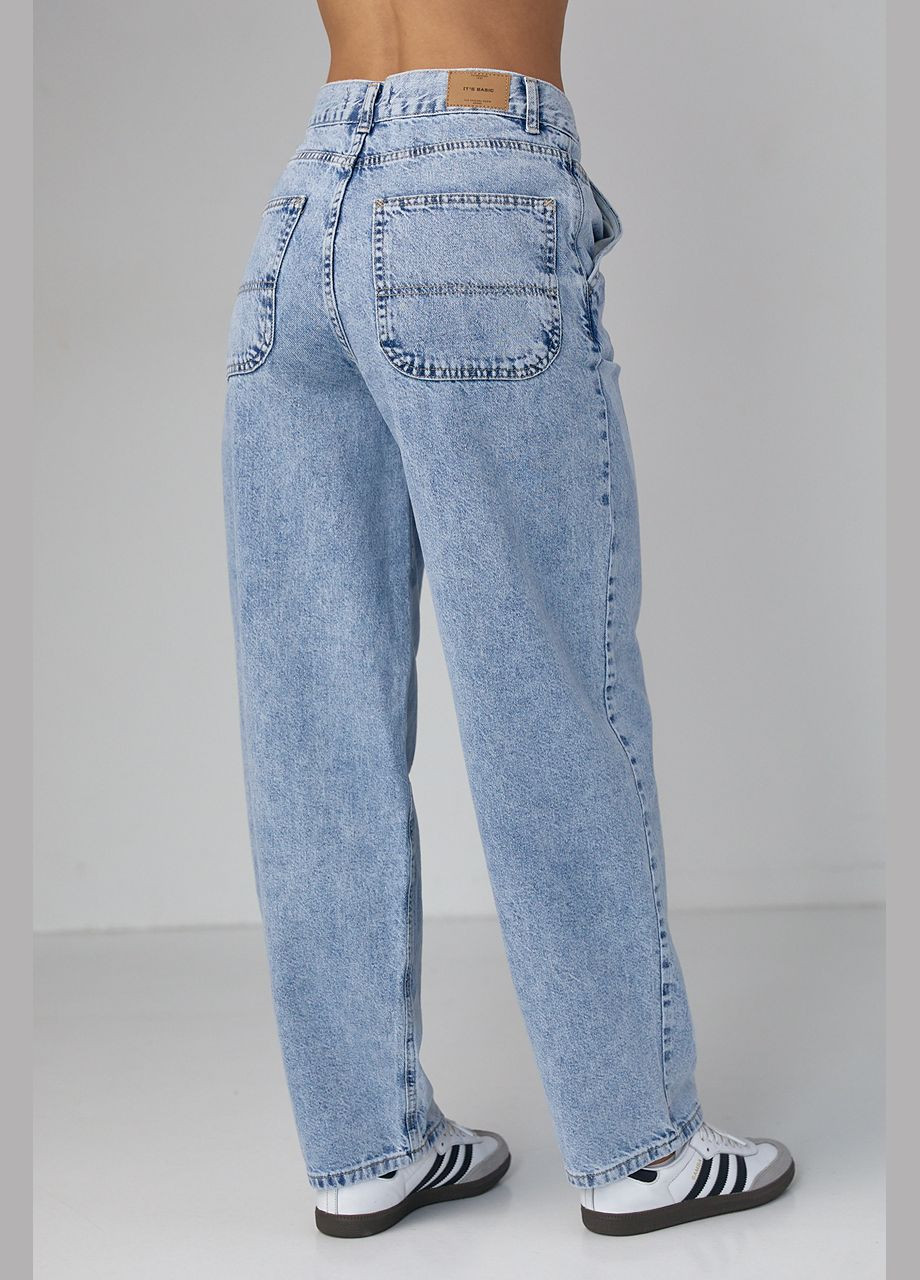 Жіночі джинси з принтом у формі серця 02952 Lurex - (292252998)