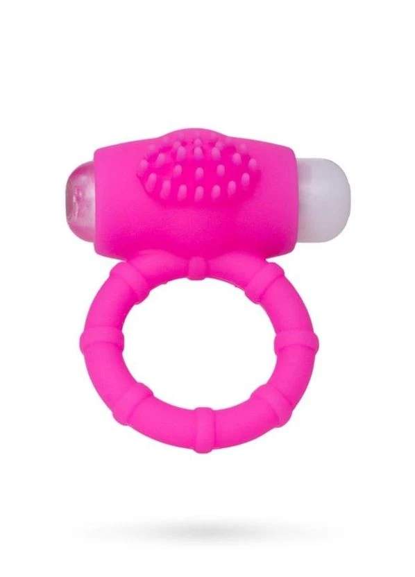 Кільце ерекційне A-TOYS 769001 Penis Vibroring Рожеве ToyFa (302519413)