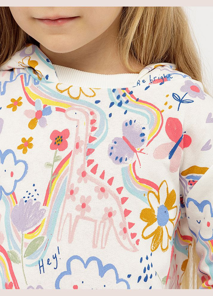 Худі для дівчинки колір білий CB-00224816 Wanex (316136599)