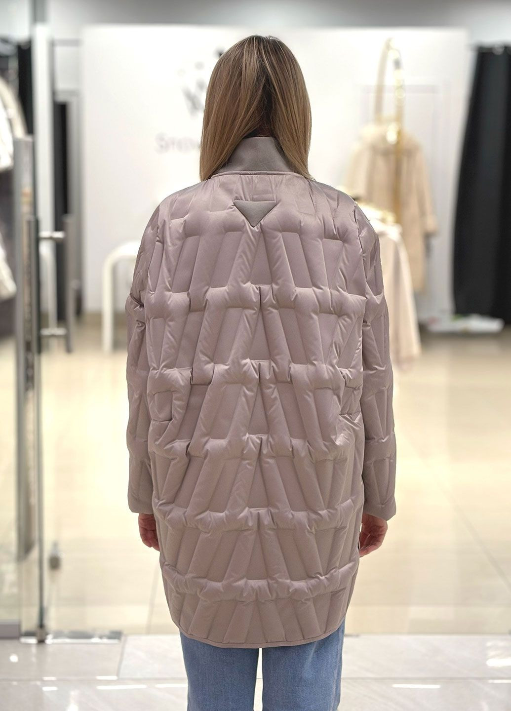 Сіра демісезонна жіноча куртка 25139 grey CHANEVIA