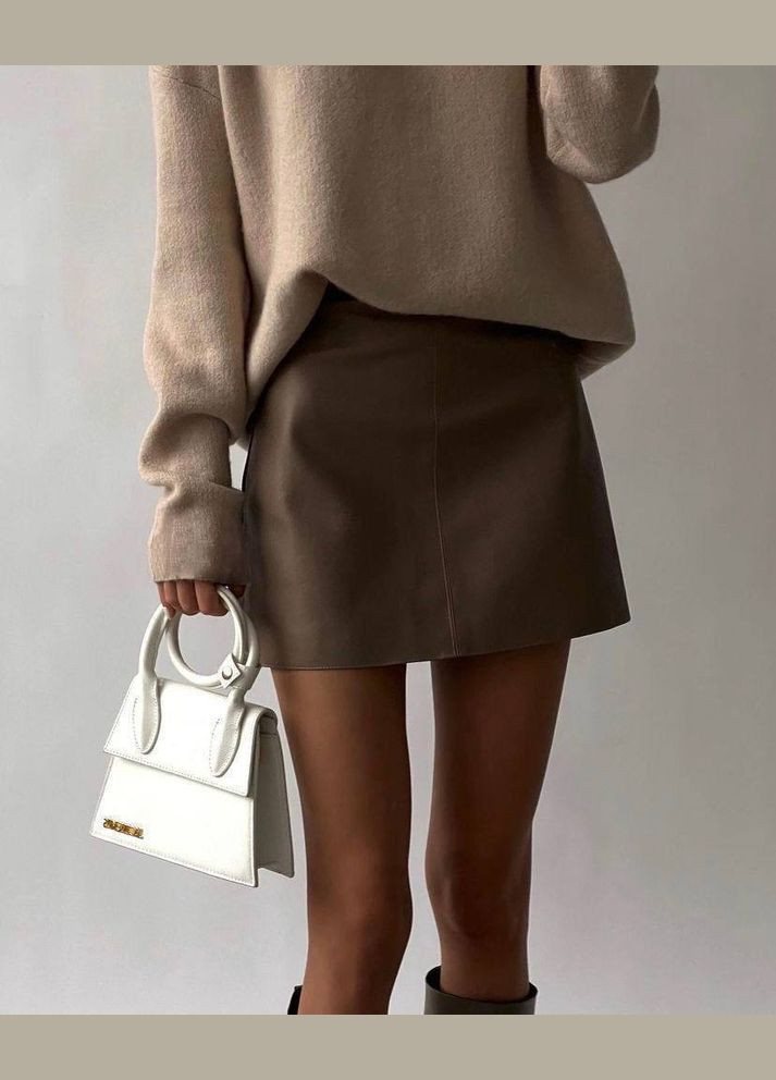 Женский костюм свитер + юбка бежевый No Brand (306514114)