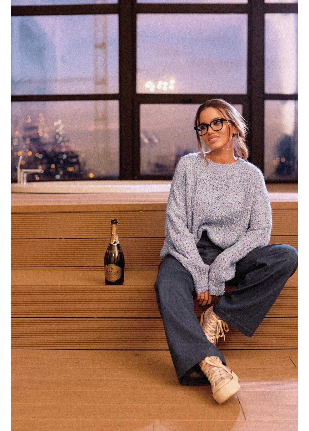 Блакитний демісезонний джемпер 6647.5024 Seventeen