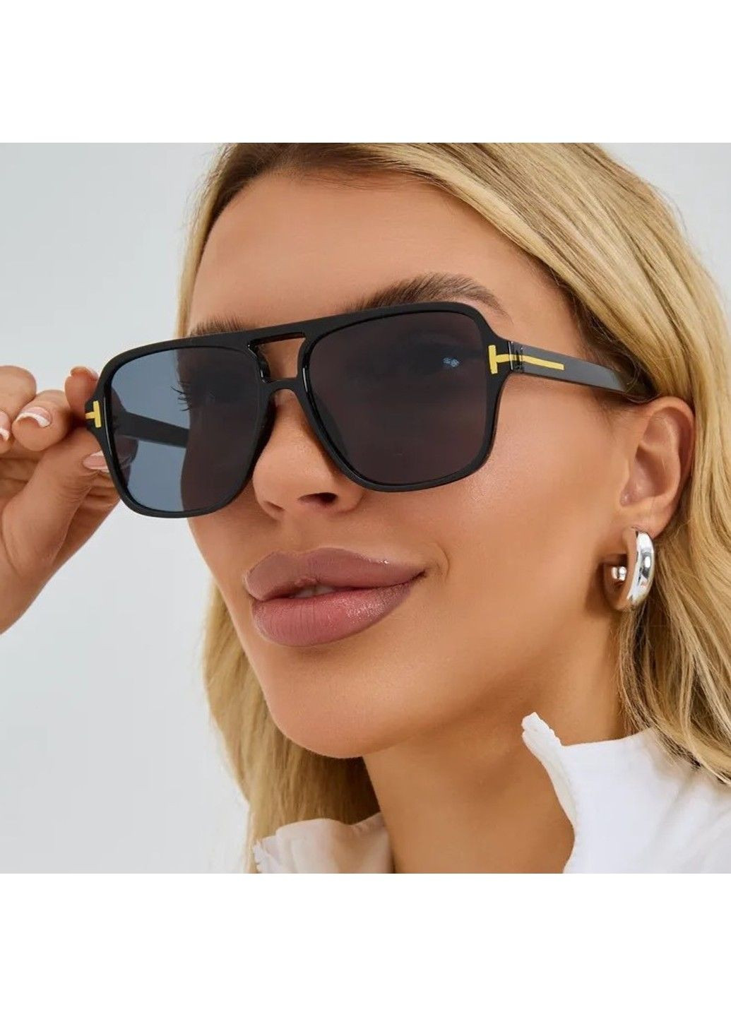 Сонцезахисні окуляри авіатор Falconer TF чорні No Brand (361305630)