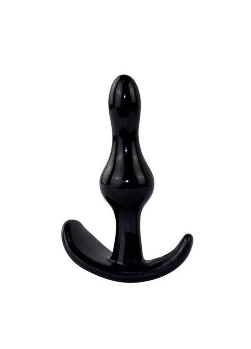 Силиконовая анальная пробка - Чёрный - 2.2* 8.3 см - Анальные игрушки No Brand (367165908)