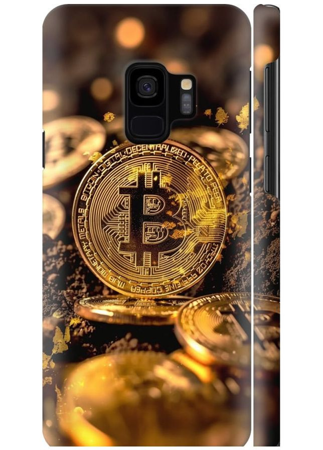 3D пластиковий матовий чохол 'Золота лихоманка біткойна' для Endorphone Samsung Galaxy S9 (289532016)