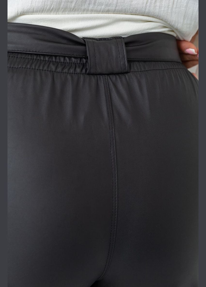 Штани зі штучної шкіри жіночі, колір чорний, Ager (266815088)