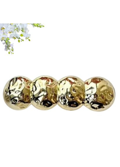 Шпилька автомат для волосся золотиста 7.5 см Barrette Fashion Jewelry (368772145)
