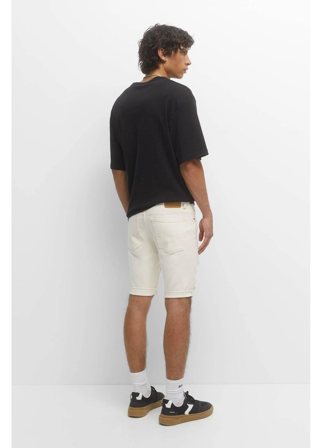 Шорты,молочный, Pull & Bear (392302918)