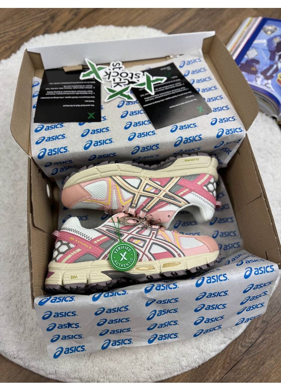 Розовые демисезонные кроссовки мужские asics gel-kahana 8 beige pink асикс гель кахано No Brand