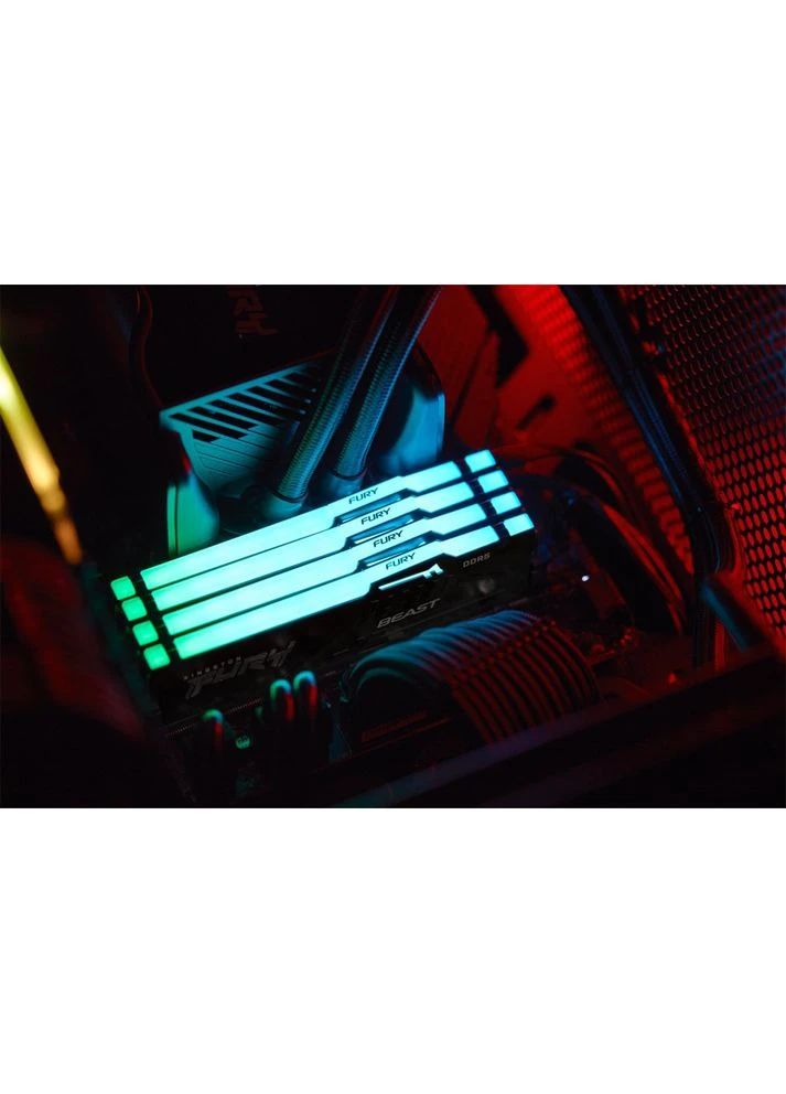 Модуль памяти Fury Beast DDR5 32GB 5600 RGB Black (KF556C36BBE2A-32) Kingston (341485059)