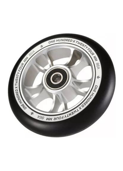 Колесо для трюкового самоката 10 Spokes Pro 100мм x 24мм Silver/Black (FRD.047519) Blunt (316397308)