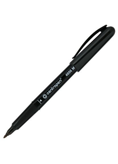 Маркер перманентный круглый черный 1 мм CD Pen 2606/4606 Centropen (280928040)