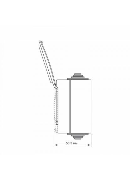 IP65 Розетка наружная тройная с заземлением серая BINERA Videx (366298268)