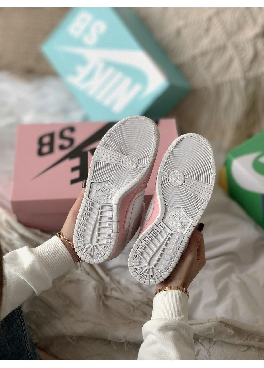 Рожеві Осінні кросівки чоловічі nike sb dunk low pink bird найк сб данк No Brand