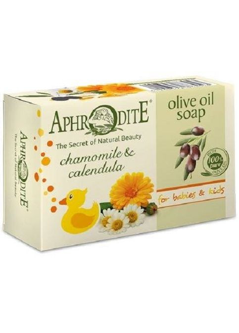 Натуральне оливкове мило з ромашкою і календулою 100г (Z80) Aphrodite (273257929)