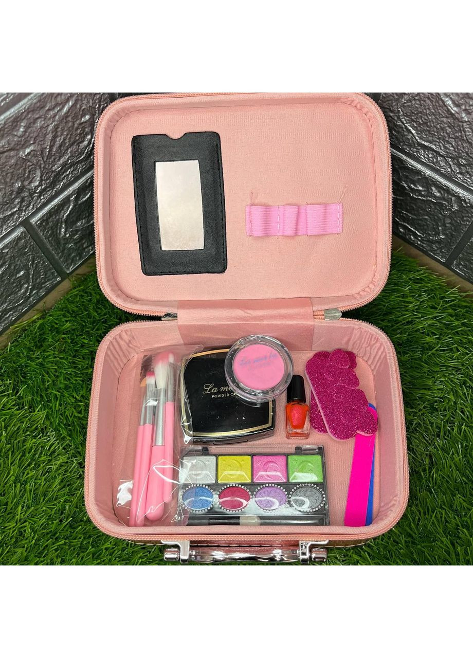 Детский кейс для макияжа тени для век, румяные, лак для ногтей, пудра No Brand (369976487)