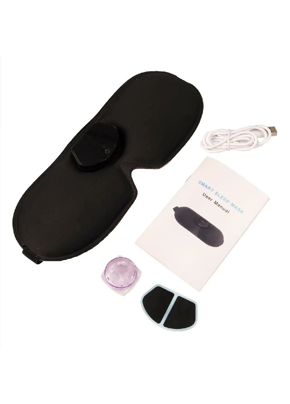 Маска для сна аккумуляторная от храпа с легкими вибрациями дышащий гипоаллергенный материал 25х9,5х1 см (479458-Prob) Unbranded (319301955)