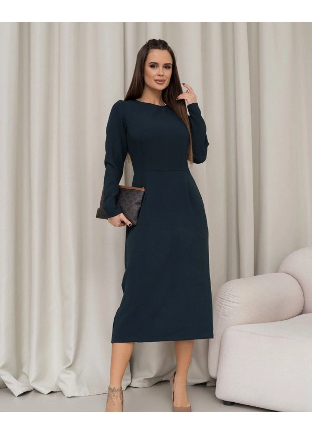 Зелена повсякденний сукня 13842 xl зелений ISSA PLUS