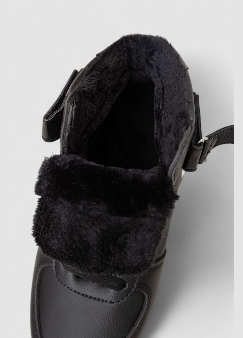 Кросівки жіночі зимові на хутрі Ager 248RAM02 чорно-білі демісезони (339597215)