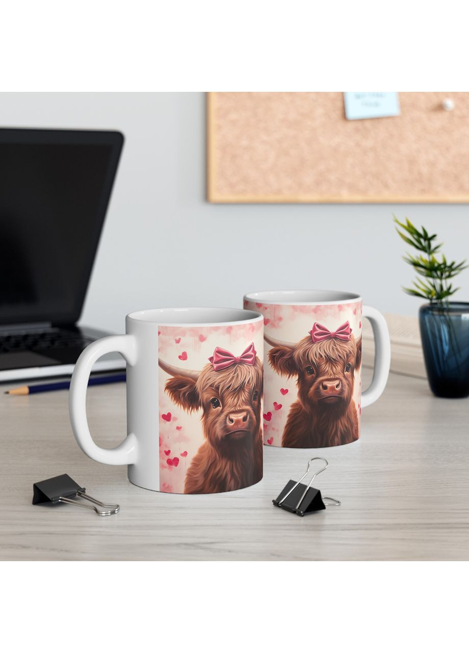 Керамическая чашка с дизайном "Волшебная коровка"-3 No Brand (368671351)