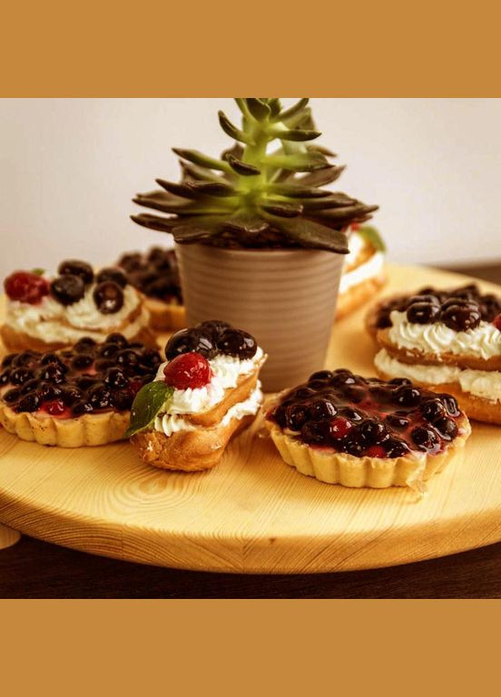 Подставка для десертов из дерева Пралине ваниль (КИП-002402) No Brand (327848199)