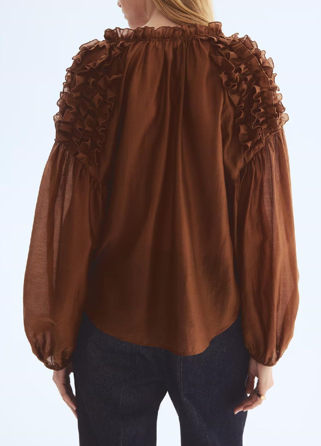 Коричнева блуза H&M