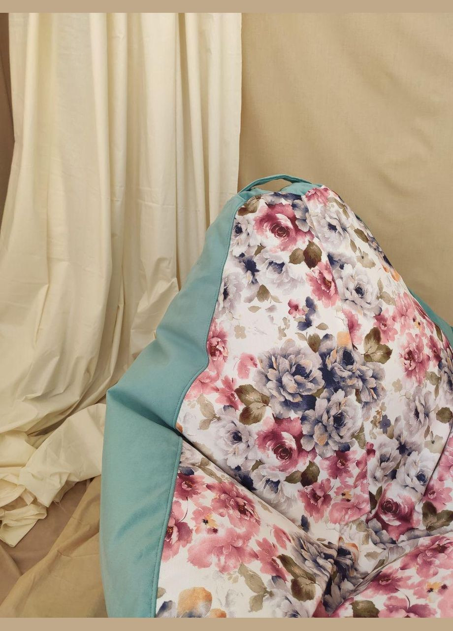 Кресло - мешок груша, XXL - 140х100 Katania 5+Florida Aqua SkyPuff (339871806)