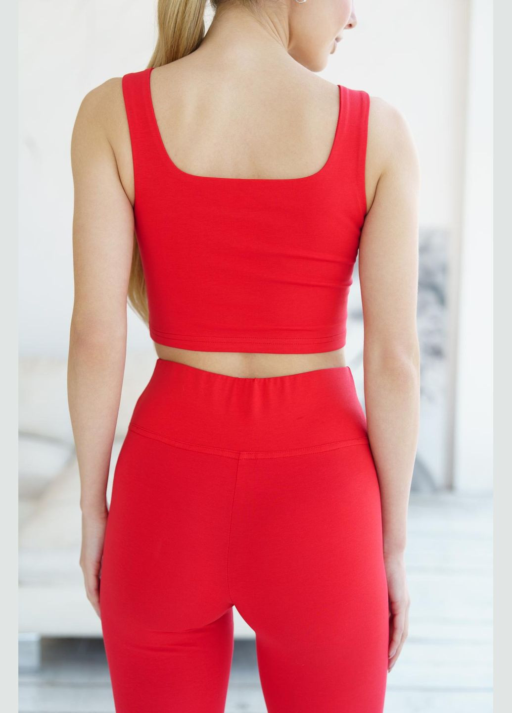 Комплект женский лосины + топ «Eva» красный Intruder (329881026)