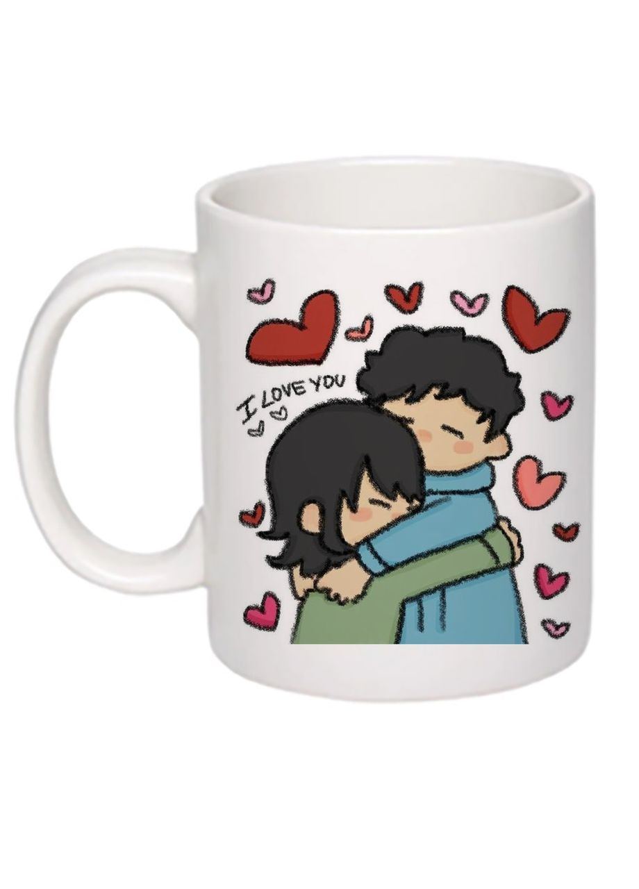 Чашка с принтом "I Love You" 330мл ( ) (17635) No Brand (312487642)