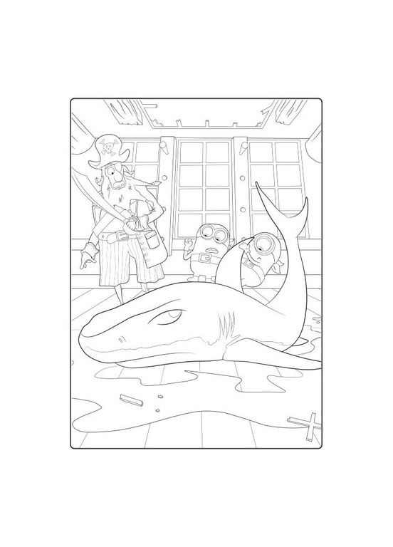 Розмальовка Посіпаки "Посіпаки-пірати" 1433003 з наліпками Ranok Creative (367972187)