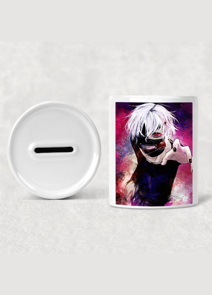 Скарбничка, копілка для грошей Аніме Токійський гуль #0006 біла керамічна No Brand (315046907)