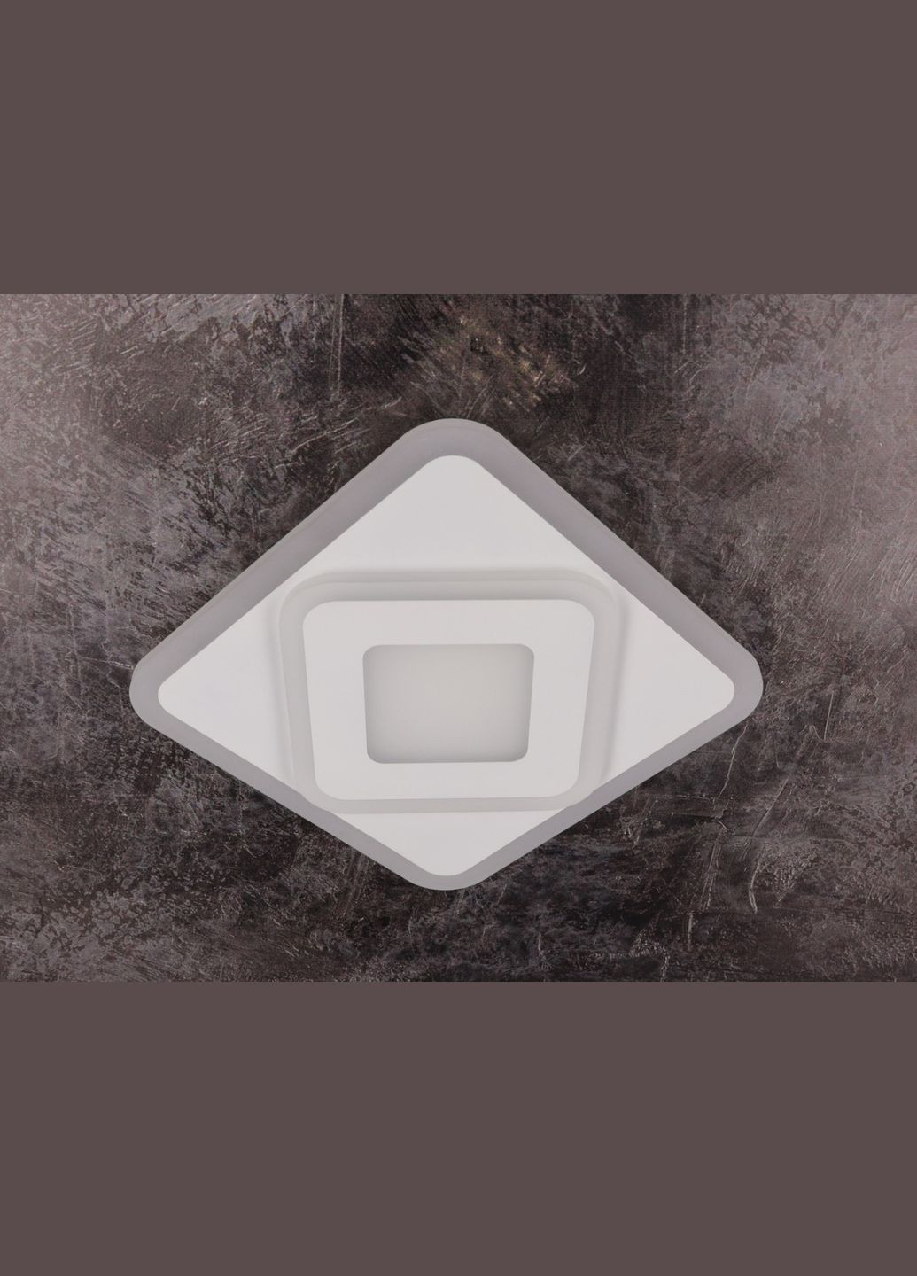 Сучасний квадратний світильник стельовий LED для кімнати кухні ванної 25127 Білий 4х30х30 см. Sunnysky (364770626)