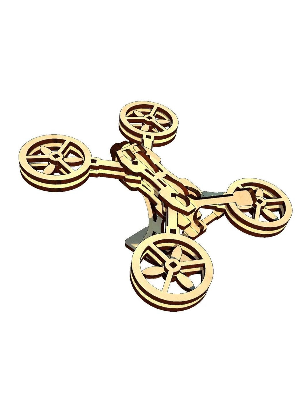 3D Пазлы деревянный конструктор Воздушный дрон 43 дет (UPZ-014D) Pazly (364111932)