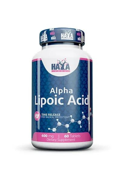 Альфа-липоевая кислота Time Release Alpha Lipoic Acid 600 мг, 60 таблеток Haya Labs (361118122)