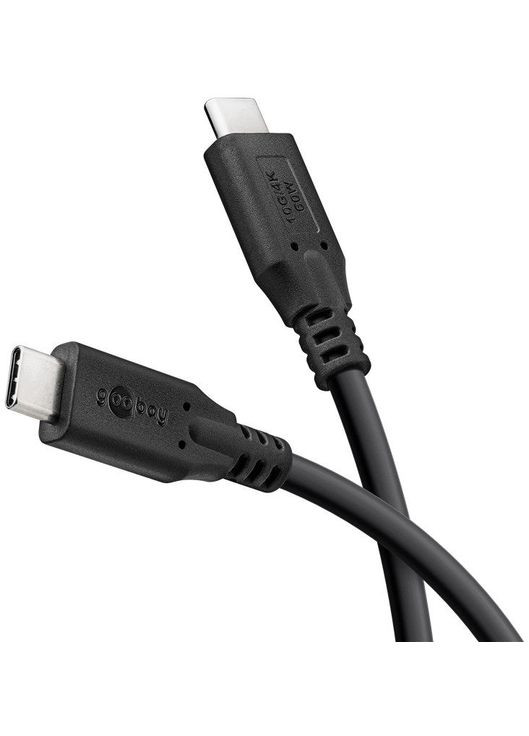 Кабель USB Type C 60W M/M (папа/папа) 1.5m (USB3.2 Gen2x2) 10Gbps Cu Goobay (369645794)