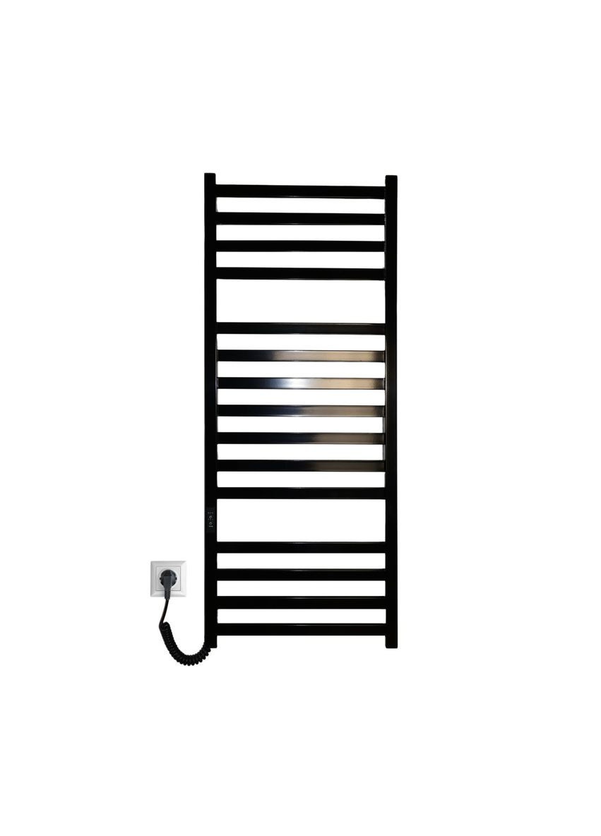 Полотенцесушитель электрический с контроллером Черный глянец 1190*490 Carino RICARDO (367604633)