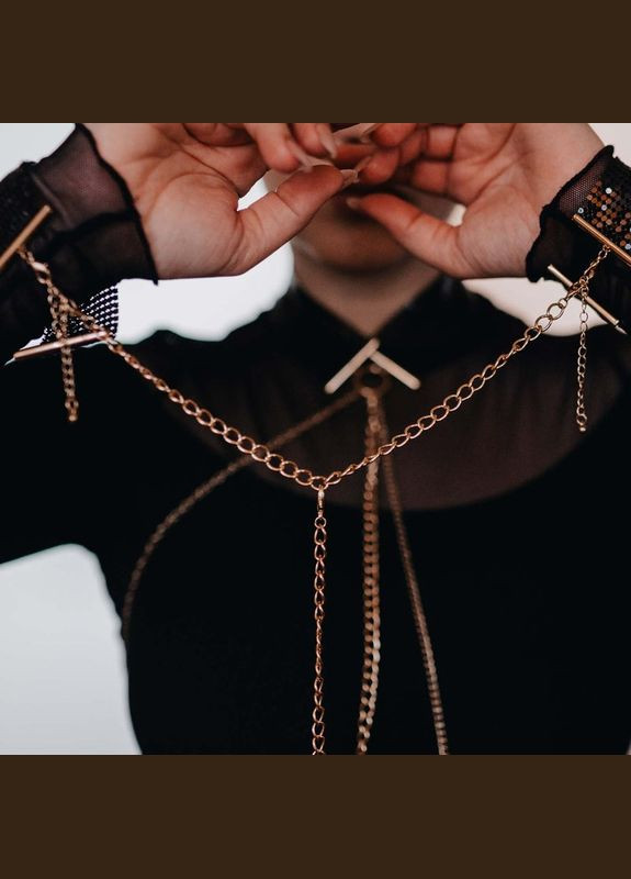 Серебряный демисезонный браслеты-наручники indiscrets серебряные, os Bijoux