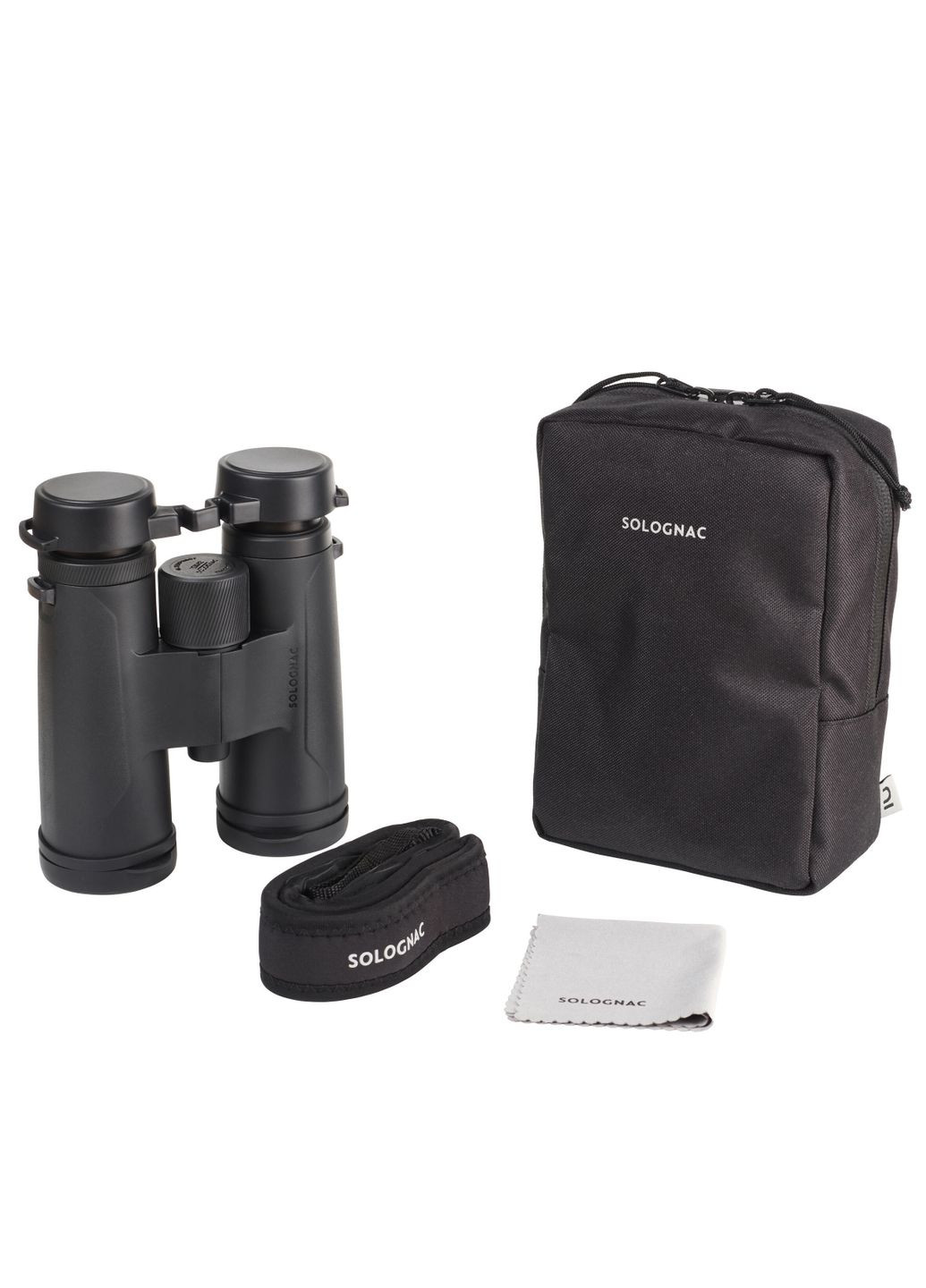 Бинокль 100 10 х 42 Водонепроницаемый Черный Solognac (336550305)