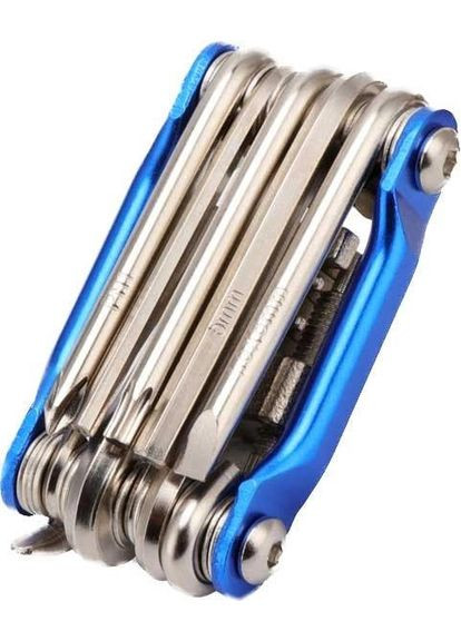 Ключ велосипедний мультитул 11 пр Синій (050541) Xiamen (334011974)