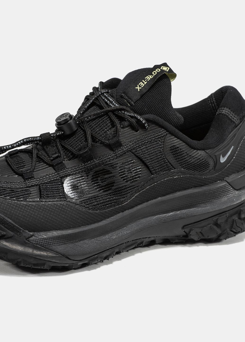 Чорні Осінні кросівки чоловічі nike acg mountain fly 2 low black gore-tex | найк ацг моунтеін чорні No Brand