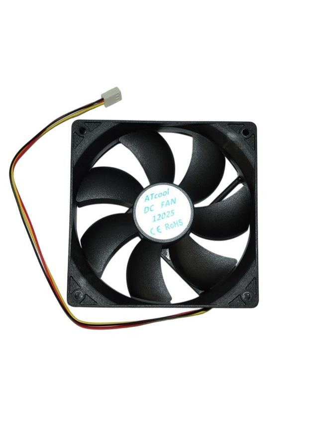 Кулер корпусний ATcool 12025 3pin розміри 12012025 мм картонне паковання Atcom (371632424)