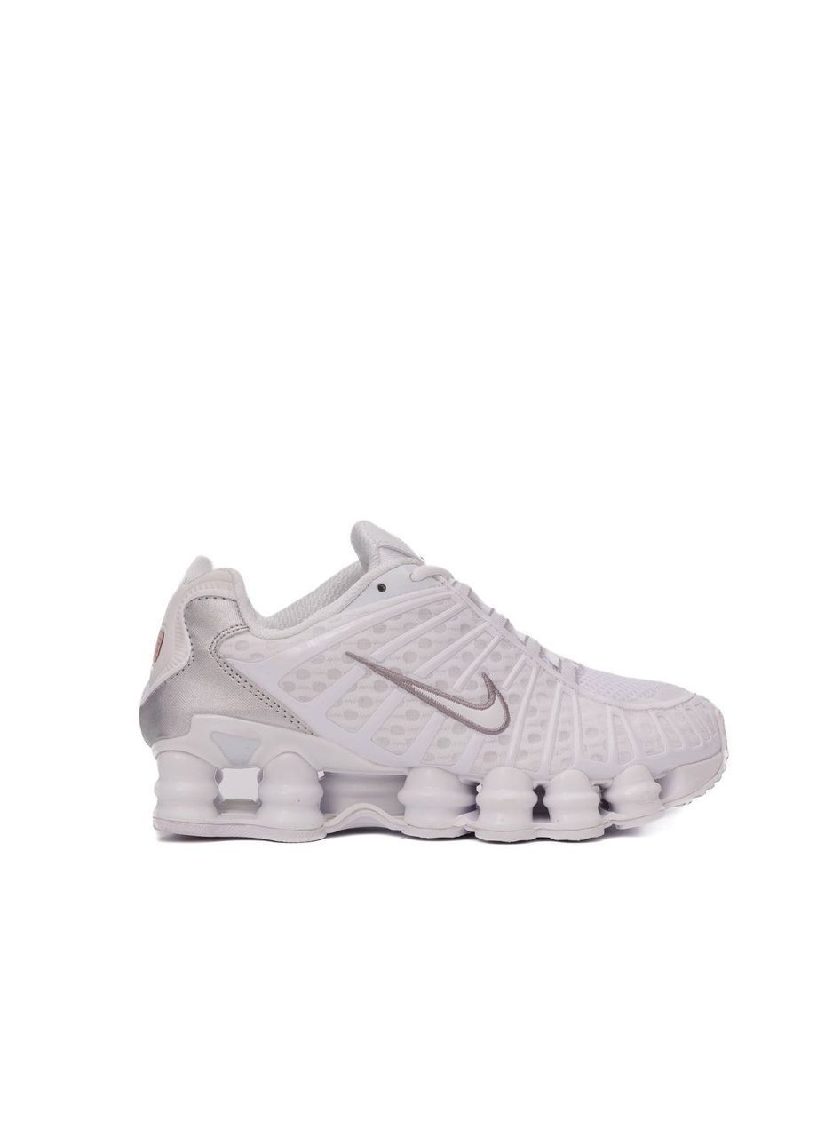 Белые всесезонные nike shox tl white (копия) No Brand