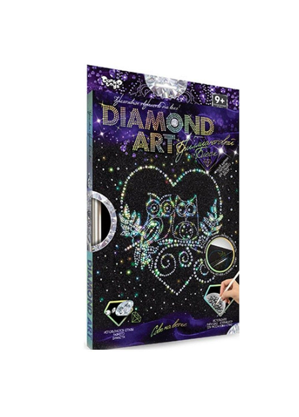 Алмазна вишивка "Закохані Сови" Diamond art часткова викладка мозаїка 5d набори 32,5х23,5 см No Brand (332208224)