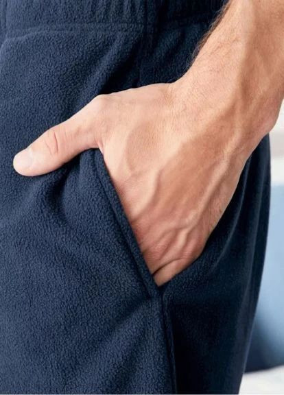 Темно-синій демісезонний чоловічий флісовий костюм брючний Livergy