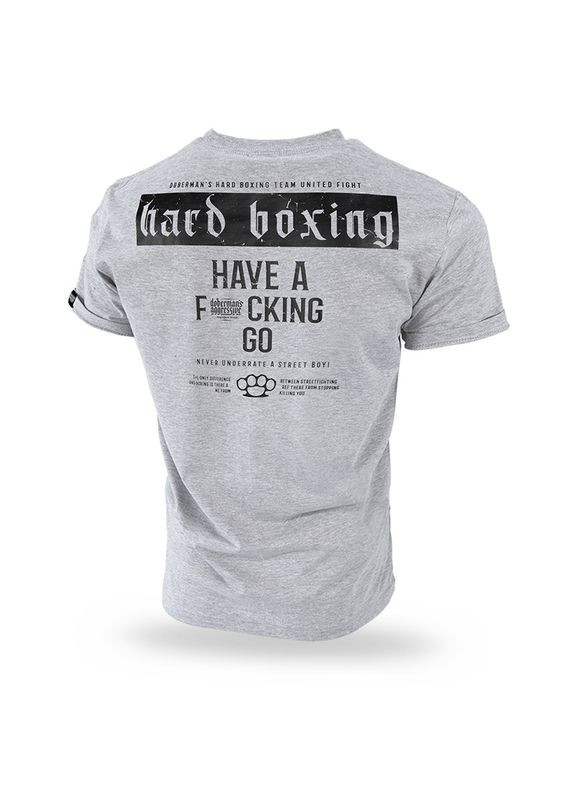 Серая футболка hard boxing ts315egy Dobermans Aggressive
