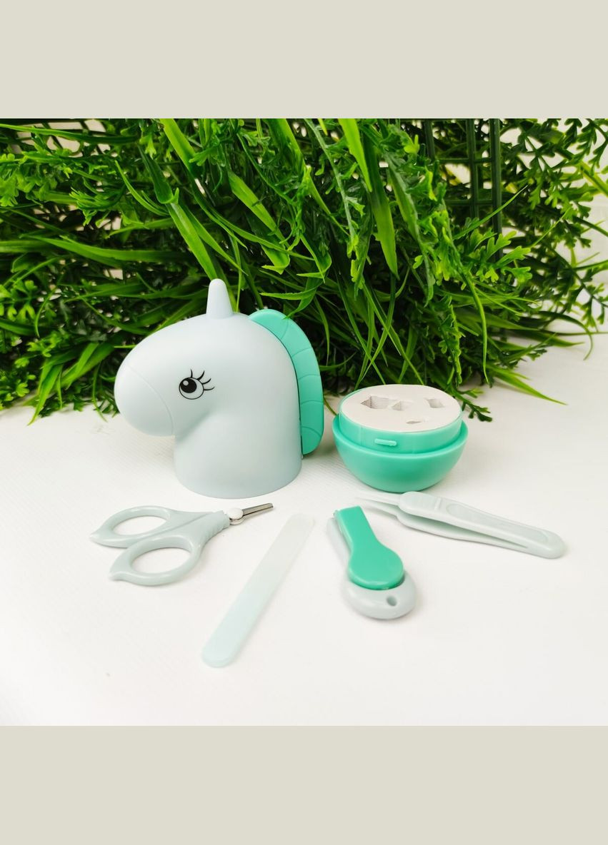 Маникюрный набор "Единорог" Бирюзовый SW-00000214 Mat4baby (326063878)