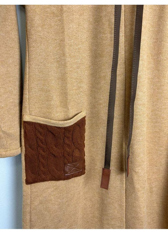 Комбінована повсякденний жіноче повсякденне в’язане плаття джолі mkpr2712-1 Modna KAZKA