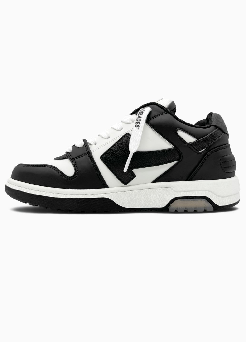 Чорні Осінні кросівки чоловічі і жіночі off-white out of office black white | офф-вайт чорні No Brand