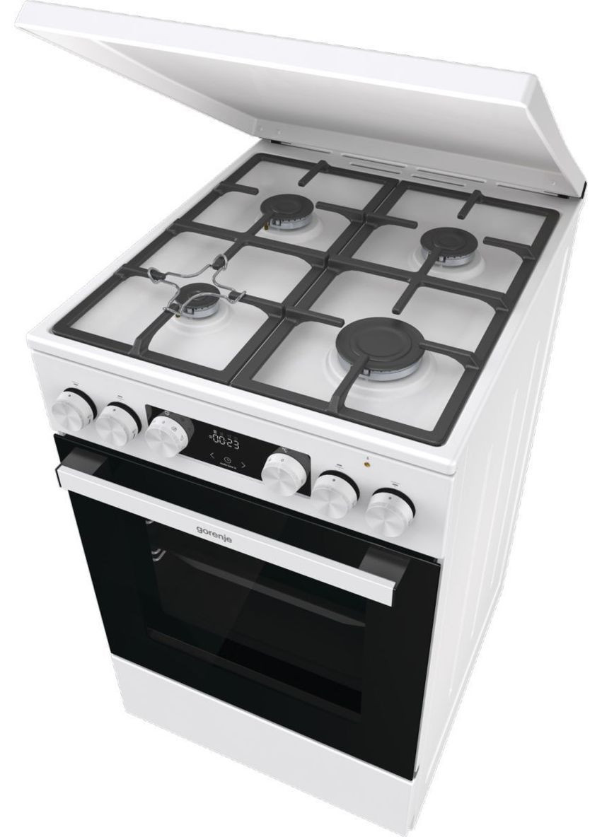плита gk5c42wf-b комбинированная, 70л, 50x60см, iconled, чугун, с крышкой, Gorenje